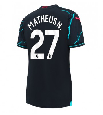 Manchester City Matheus Nunes #27 Tercera Equipación Mujer 2023-24 Manga Corta